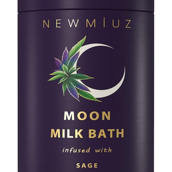 Cleansing Sage Moon Milk Bath Soak - Lavender Chamomile - Moisturize & Soften Sk